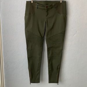 Maternity Stacked Jeggings - Army Green